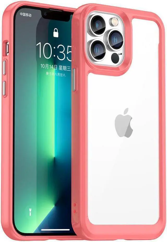 Main image of BONAEVER Case Compatible with iPhone 13 Pro Max 6.7 inch Shockproof Phone Bumper Cover Anti-Scratch Clear Back