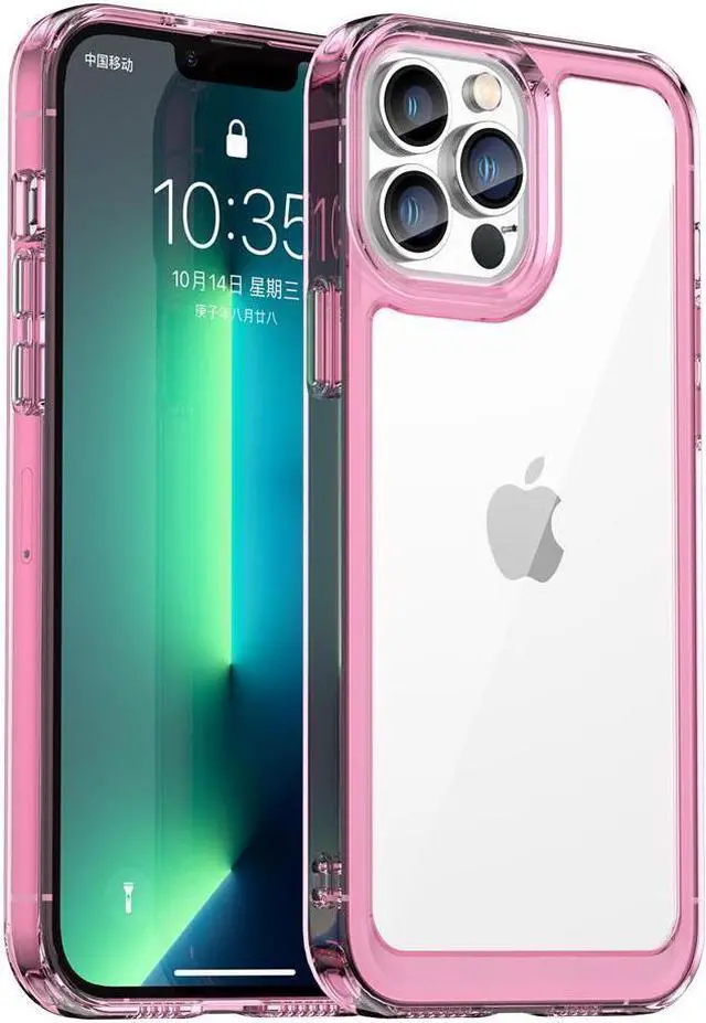 Main image of BONAEVER Case Compatible with iPhone 13 Pro Max 6.7 inch Shockproof Phone Bumper Cover Anti-Scratch Clear Back