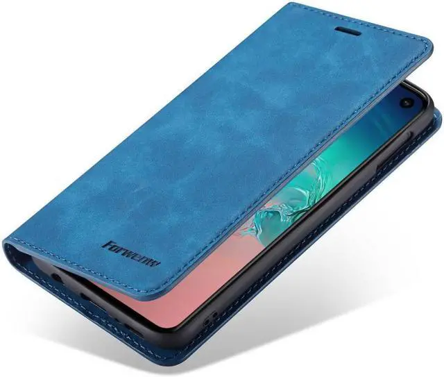 Alt view image 3 of 6 - BONAEVER For Samsung Galaxy S10e Case Premium PU Leather Cover TPU Bumper with Card Holder Stand andidden Magnetic Shockproof Flip Wallet Case