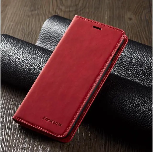 Alt view image 6 of 6 - BONAEVER For Samsung Galaxy S10e Case Premium PU Leather Cover TPU Bumper with Card Holder Stand andidden Magnetic Shockproof Flip Wallet Case