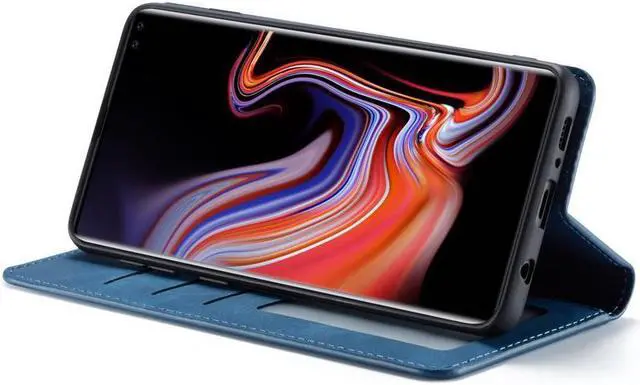 Alt view image 2 of 6 - BONAEVER For Samsung Galaxy S10 Plus Case Premium PU Leather Cover TPU Bumper with Card Holder Stand andidden Magnetic Shockproof Flip Wallet Case for Galaxy S10 Plus / S10+ 6.4 inch