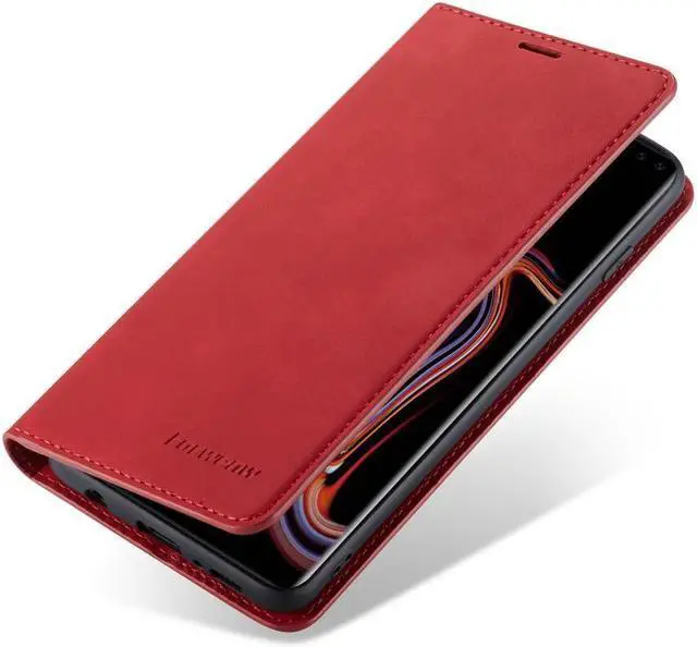 Alt view image 3 of 6 - BONAEVER For Samsung Galaxy S10 Plus Case Premium PU Leather Cover TPU Bumper with Card Holder Stand andidden Magnetic Shockproof Flip Wallet Case for Galaxy S10 Plus / S10+ 6.4 inch