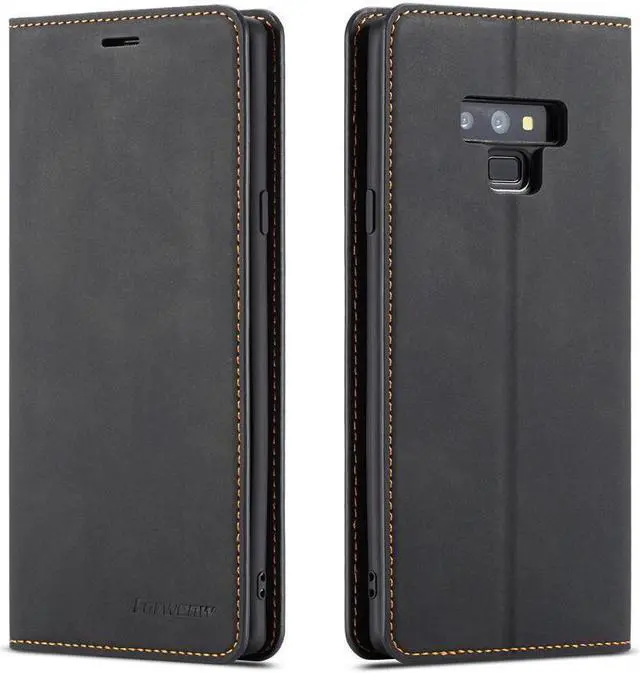 Main image of BONAEVER For Samsung Galaxy Note 9 Case Premium PU Leather Cover TPU Bumper with Card Holder Stand andidden Magnetic Shockproof Flip Wallet Case for Galaxy Note 9 6.4 inch