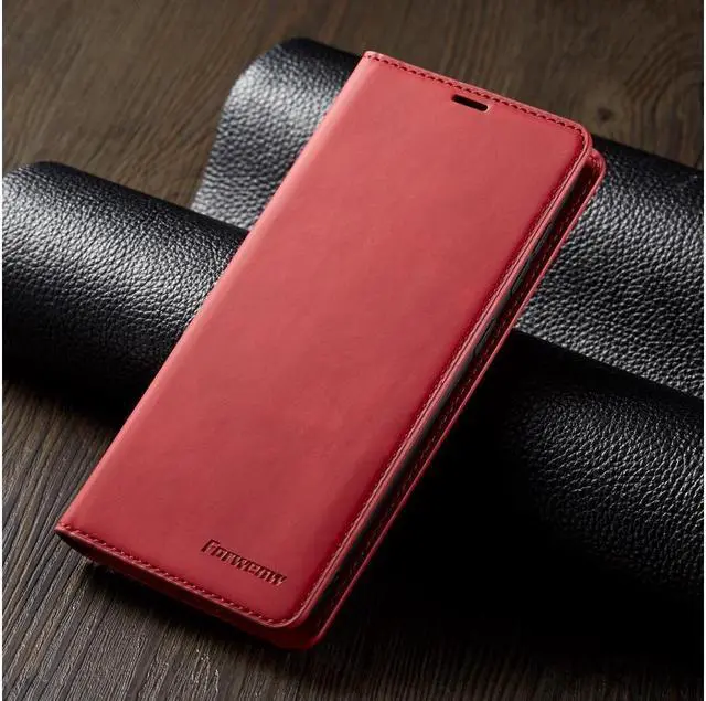 Alt view image 6 of 6 - BONAEVER For Samsung Galaxy A40 Case Premium PU Leather Cover TPU Bumper with Card Holder Stand andidden Magnetic Shockproof Flip Wallet Case