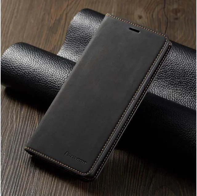 Alt view image 5 of 6 - BONAEVER For Samsung Galaxy Note 9 Case Premium PU Leather Cover TPU Bumper with Card Holder Stand andidden Magnetic Shockproof Flip Wallet Case for Galaxy Note 9 6.4 inch