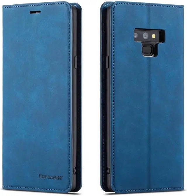 Alt view image 4 of 5 - BONAEVER For Samsung Galaxy Note 9 Case Premium PU Leather Cover TPU Bumper with Card Holder Stand andidden Magnetic Shockproof Flip Wallet Case for Galaxy Note 9 6.4 inch