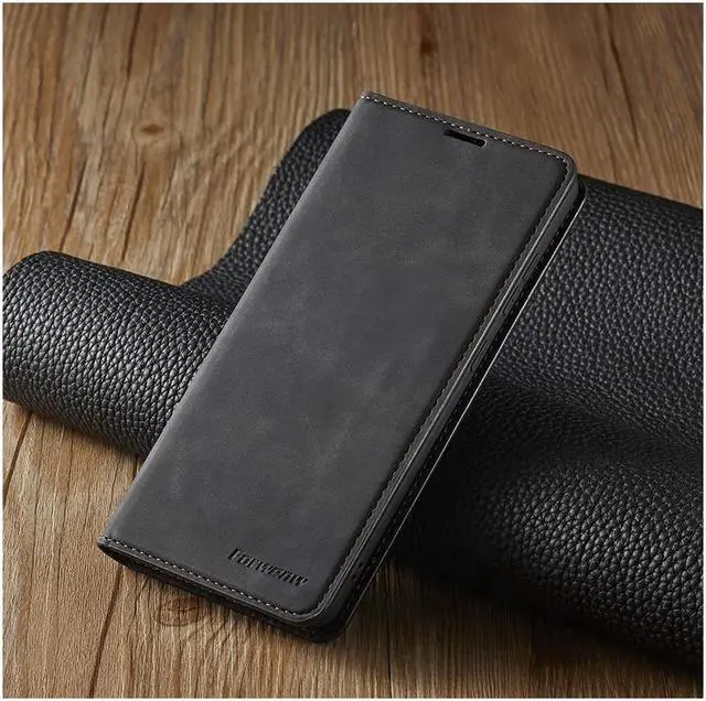 Alt view image 6 of 6 - BONAEVER For Samsung Galaxy A72 5G / A72 4G Case Premium PU Leather Cover TPU Bumper with Card Holder Stand andidden Magnetic Shockproof Flip Wallet Case