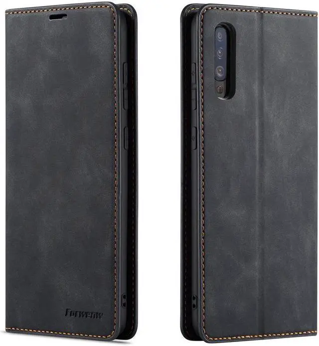Main image of BONAEVER For Samsung Galaxy A50 / A50S / A30S Case Premium PU Leather Cover TPU Bumper with Card Holder Stand andidden Magnetic Shockproof Flip Wallet Case