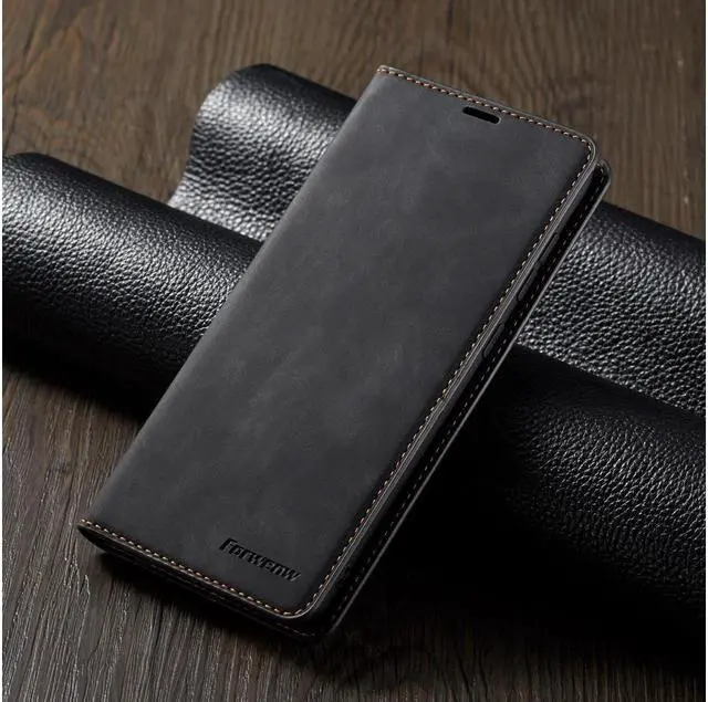 Alt view image 5 of 6 - BONAEVER For Samsung Galaxy A50 / A50S / A30S Case Premium PU Leather Cover TPU Bumper with Card Holder Stand andidden Magnetic Shockproof Flip Wallet Case