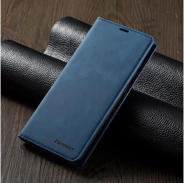 Alt view image 5 of 6 - BONAEVER For Samsung Galaxy A50 / A50S / A30S Case Premium PU Leather Cover TPU Bumper with Card Holder Stand andidden Magnetic Shockproof Flip Wallet Case