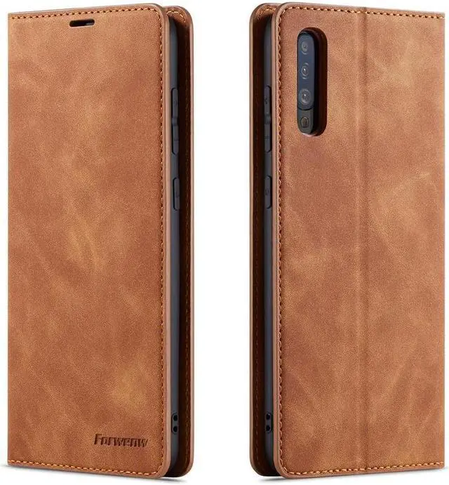 Main image of BONAEVER For Samsung Galaxy A50 / A50S / A30S Case Premium PU Leather Cover TPU Bumper with Card Holder Stand andidden Magnetic Shockproof Flip Wallet Case