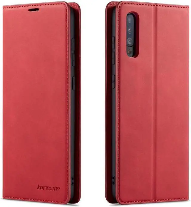 Main image of BONAEVER For Samsung Galaxy A50 / A50S / A30S Case Premium PU Leather Cover TPU Bumper with Card Holder Stand andidden Magnetic Shockproof Flip Wallet Case
