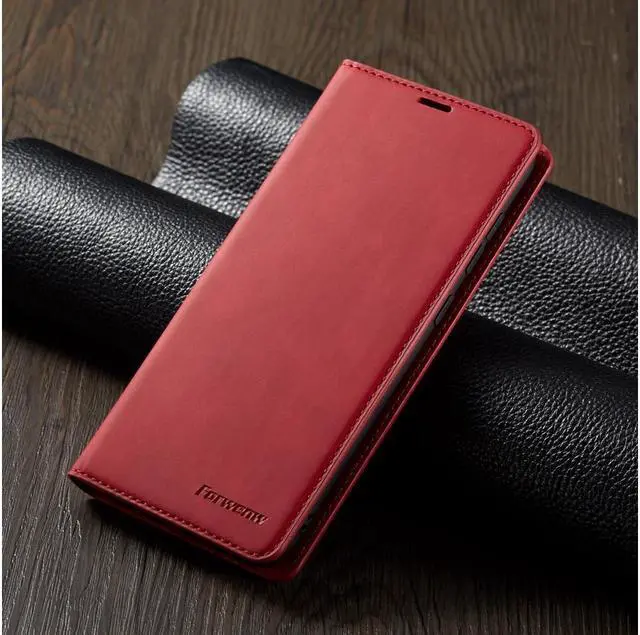 Alt view image 5 of 6 - BONAEVER For Samsung Galaxy A50 / A50S / A30S Case Premium PU Leather Cover TPU Bumper with Card Holder Stand andidden Magnetic Shockproof Flip Wallet Case