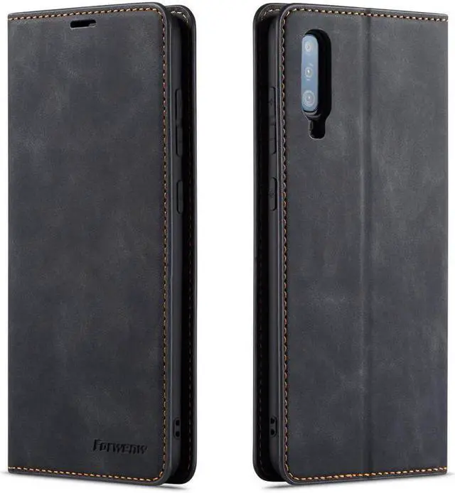 Main image of BONAEVER For Samsung Galaxy A70 / A70S Case Premium PU Leather Cover TPU Bumper with Card Holder Stand andidden Magnetic Shockproof Flip Wallet Case