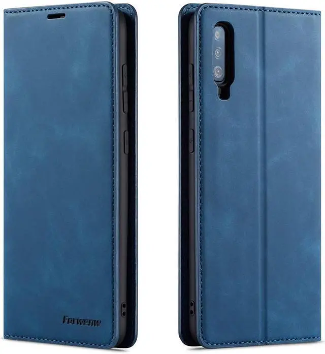 Main image of BONAEVER For Samsung Galaxy A70 / A70S Case Premium PU Leather Cover TPU Bumper with Card Holder Stand andidden Magnetic Shockproof Flip Wallet Case