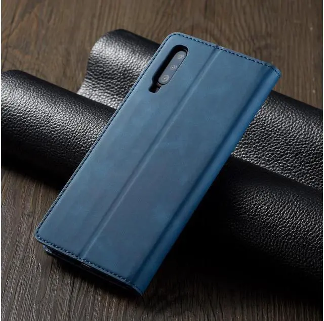 Alt view image 6 of 6 - BONAEVER For Samsung Galaxy A70 / A70S Case Premium PU Leather Cover TPU Bumper with Card Holder Stand andidden Magnetic Shockproof Flip Wallet Case