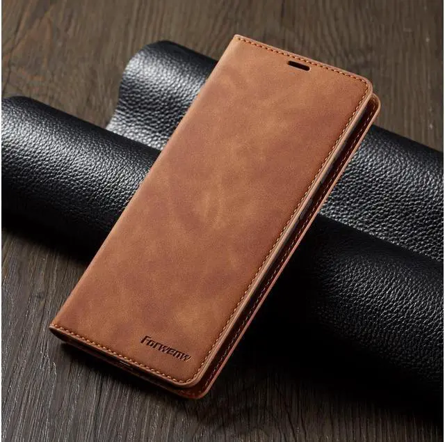 Alt view image 4 of 7 - BONAEVER For Samsung Galaxy A70 / A70S Case Premium PU Leather Cover TPU Bumper with Card Holder Stand andidden Magnetic Shockproof Flip Wallet Case