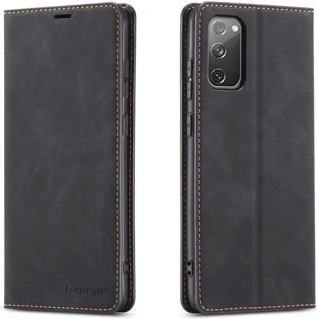Main image of BONAEVER For Samsung Galaxy S20 FE 5G Case Premium PU Leather Cover TPU Bumper with Card Holder Stand andidden Magnetic Shockproof Flip Wallet Case for Galaxy S20 FE 5G 6.5 inch