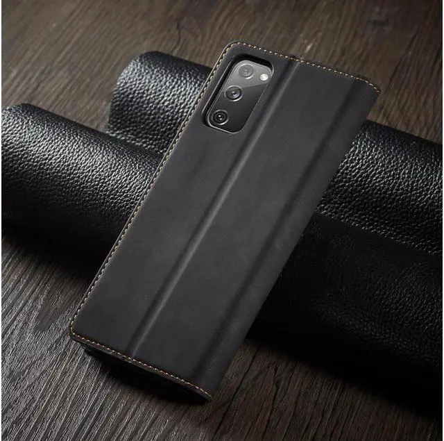 Alt view image 5 of 5 - BONAEVER For Samsung Galaxy S20 FE 5G Case Premium PU Leather Cover TPU Bumper with Card Holder Stand andidden Magnetic Shockproof Flip Wallet Case for Galaxy S20 FE 5G 6.5 inch