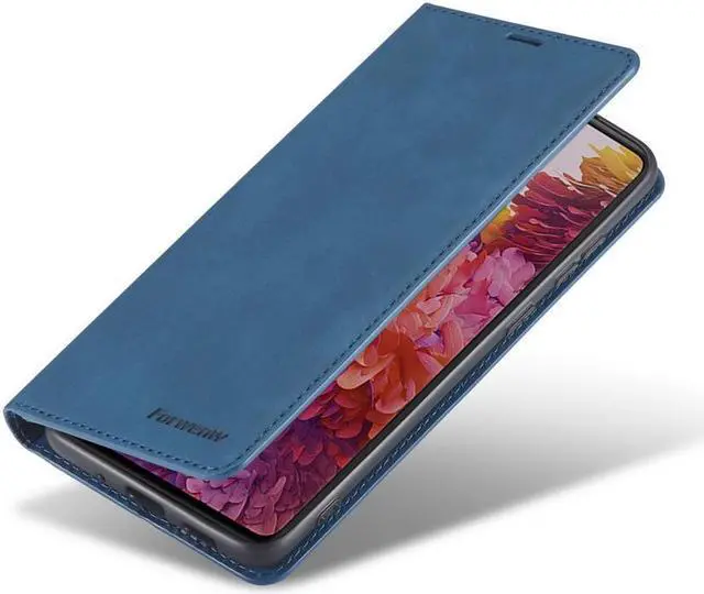 Alt view image 2 of 6 - BONAEVER For Samsung Galaxy S20 FE 5G Case Premium PU Leather Cover TPU Bumper with Card Holder Stand andidden Magnetic Shockproof Flip Wallet Case for Galaxy S20 FE 5G 6.5 inch