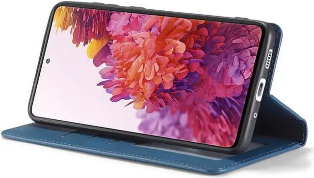 Alt view image 3 of 6 - BONAEVER For Samsung Galaxy S20 FE 5G Case Premium PU Leather Cover TPU Bumper with Card Holder Stand andidden Magnetic Shockproof Flip Wallet Case for Galaxy S20 FE 5G 6.5 inch