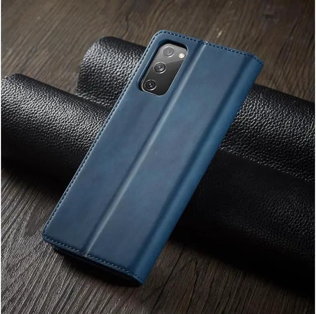 Alt view image 6 of 6 - BONAEVER For Samsung Galaxy S20 FE 5G Case Premium PU Leather Cover TPU Bumper with Card Holder Stand andidden Magnetic Shockproof Flip Wallet Case for Galaxy S20 FE 5G 6.5 inch