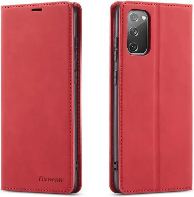 Main image of BONAEVER For Samsung Galaxy S20 FE 5G Case Premium PU Leather Cover TPU Bumper with Card Holder Stand andidden Magnetic Shockproof Flip Wallet Case for Galaxy S20 FE 5G 6.5 inch