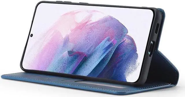 Alt view image 2 of 5 - BONAEVER For Samsung Galaxy S21 5G Case Premium PU Leather Cover TPU Bumper with Card Holder Stand andidden Magnetic Shockproof Flip Wallet Case for Galaxy S21 5G 6.2 Inch