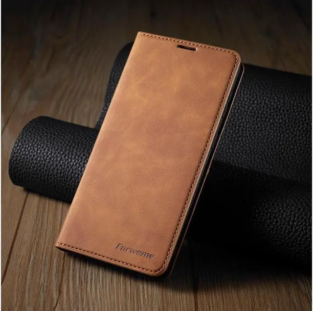 Alt view image 5 of 6 - BONAEVER For Samsung Galaxy S21 5G Case Premium PU Leather Cover TPU Bumper with Card Holder Stand andidden Magnetic Shockproof Flip Wallet Case for Galaxy S21 5G 6.2 Inch