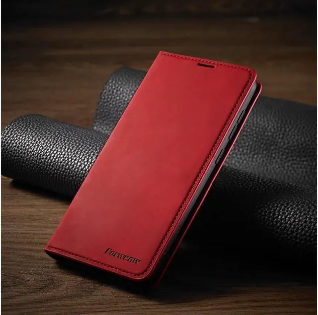 Alt view image 5 of 6 - BONAEVER For Samsung Galaxy A21S Case Premium PU Leather Cover TPU Bumper with Card Holder Stand andidden Magnetic Shockproof Flip Wallet Case