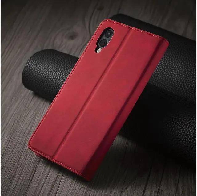 Alt view image 4 of 5 - BONAEVER For Samsung Galaxy A02 Case Premium PU Leather Cover TPU Bumper with Card Holder Stand andidden Magnetic Shockproof Flip Wallet Case for Galaxy A02 / Galaxy M02