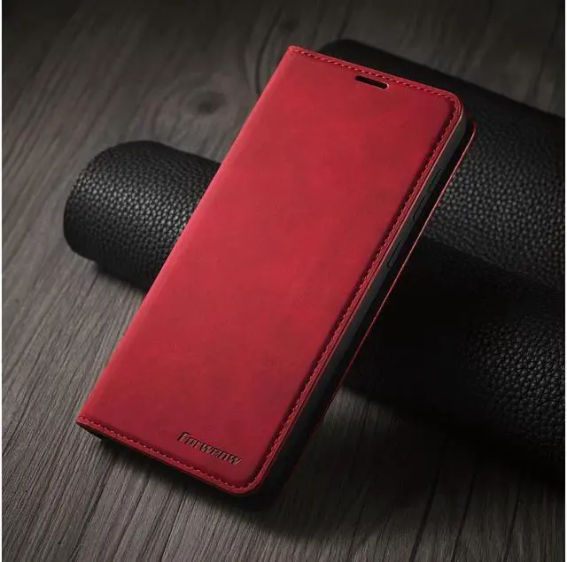 Alt view image 3 of 5 - BONAEVER For Samsung Galaxy A02 Case Premium PU Leather Cover TPU Bumper with Card Holder Stand andidden Magnetic Shockproof Flip Wallet Case for Galaxy A02 / Galaxy M02
