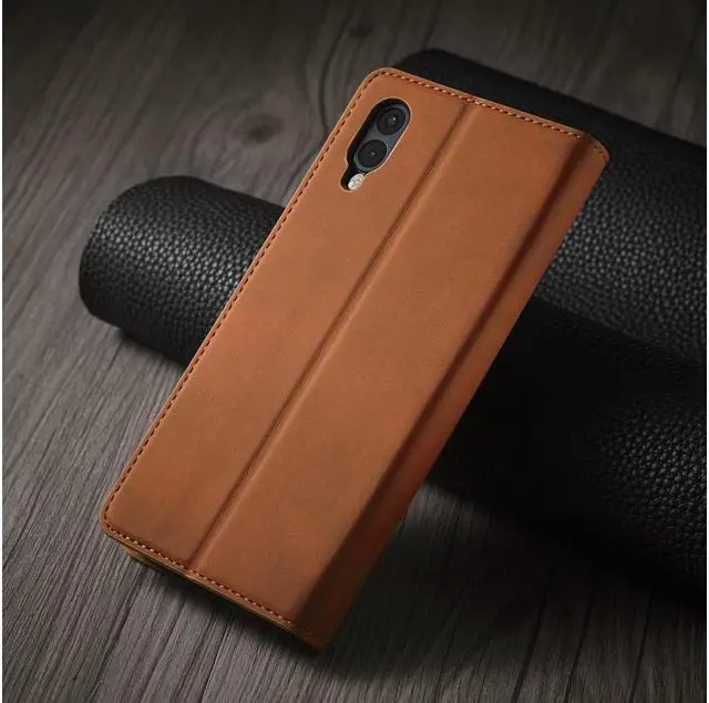 Alt view image 4 of 6 - BONAEVER For Samsung Galaxy A02 Case Premium PU Leather Cover TPU Bumper with Card Holder Stand andidden Magnetic Shockproof Flip Wallet Case for Galaxy A02 / Galaxy M02