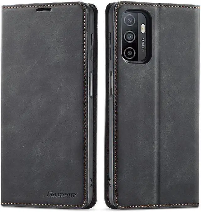Main image of BONAEVER For Samsung Galaxy A32 5G Case Premium PU Leather Cover TPU Bumper with Card Holder Stand andidden Magnetic Shockproof Flip Wallet Case