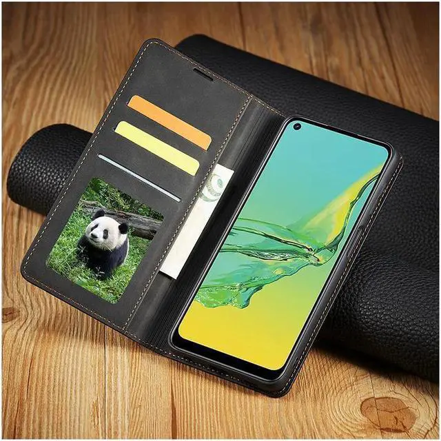 Alt view image 7 of 7 - BONAEVER For Samsung Galaxy A32 5G Case Premium PU Leather Cover TPU Bumper with Card Holder Stand andidden Magnetic Shockproof Flip Wallet Case