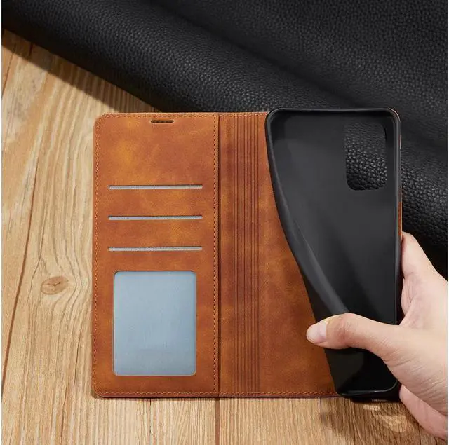 Alt view image 6 of 6 - BONAEVER For Samsung Galaxy A32 5G Case Premium PU Leather Cover TPU Bumper with Card Holder Stand andidden Magnetic Shockproof Flip Wallet Case