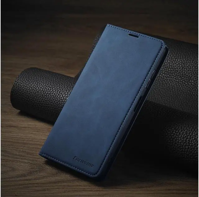 Alt view image 6 of 6 - BONAEVER For Samsung Galaxy A22 5G Case Premium PU Leather Cover TPU Bumper with Card Holder Stand andidden Magnetic Shockproof Flip Wallet Case for Galaxy A22 5G Case [Not Fit for A22 4G]