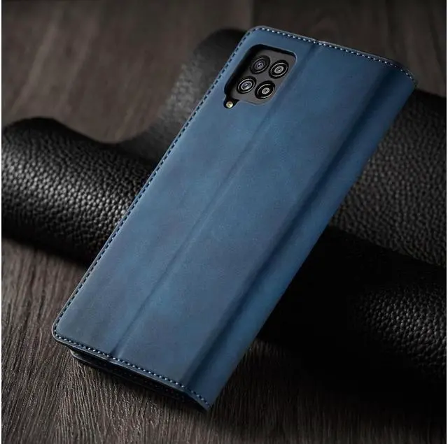 Alt view image 4 of 7 - BONAEVER For Samsung Galaxy A42 5G Case Premium PU Leather Cover TPU Bumper with Card Holder Stand andidden Magnetic Shockproof Flip Wallet Case
