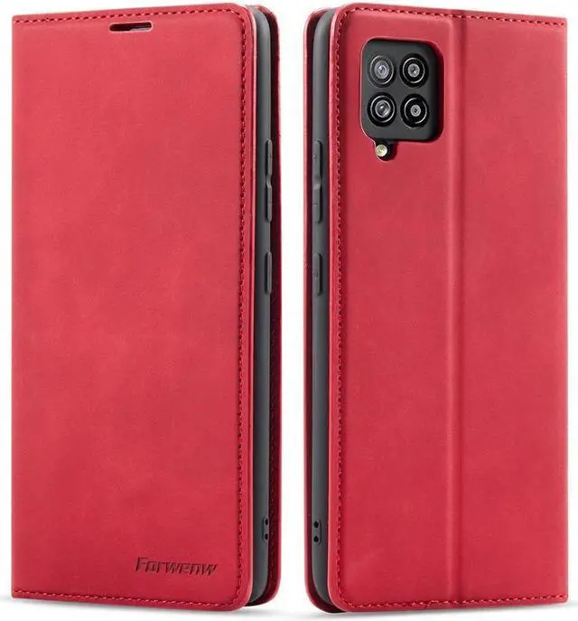 Main image of BONAEVER For Samsung Galaxy F62 / M62 Case Premium PU Leather Cover TPU Bumper with Card Holder Stand andidden Magnetic Shockproof Flip Wallet Case for Galaxy F62 / Galaxy M62