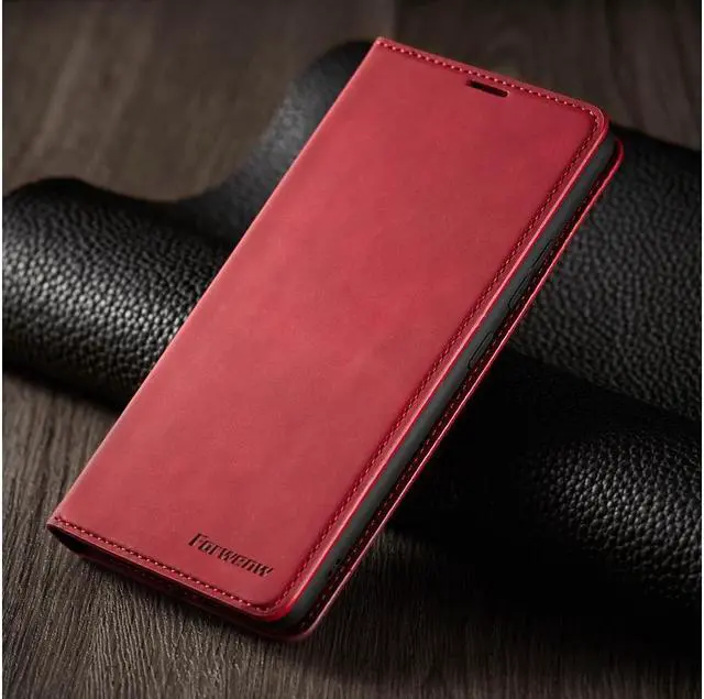 Alt view image 4 of 7 - BONAEVER For Samsung Galaxy F62 / M62 Case Premium PU Leather Cover TPU Bumper with Card Holder Stand andidden Magnetic Shockproof Flip Wallet Case for Galaxy F62 / Galaxy M62