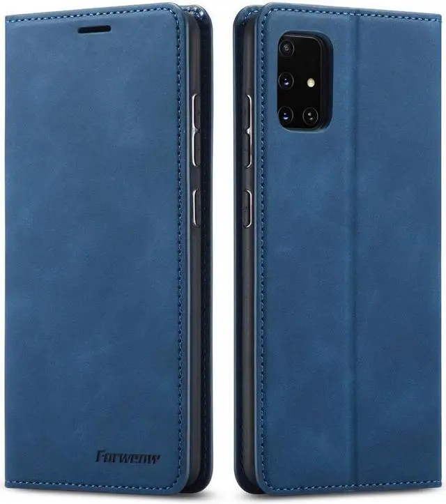Main image of BONAEVER For Samsung Galaxy Galaxy A31 Case Premium PU Leather Cover TPU Bumper with Card Holder Stand andidden Magnetic Shockproof Flip Wallet Case for Galaxy A31 4G