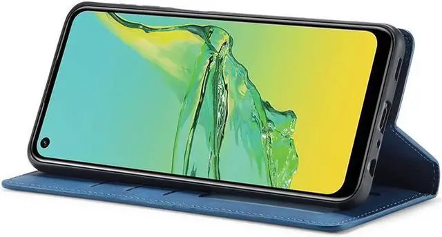 Alt view image 2 of 7 - BONAEVER For Samsung Galaxy Galaxy A03S Case Premium PU Leather Cover TPU Bumper with Card Holder Stand andidden Magnetic Shockproof Flip Wallet Case