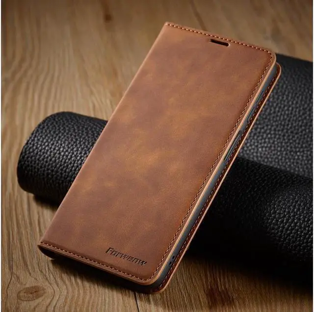 Alt view image 5 of 7 - BONAEVER For Samsung Galaxy Galaxy A03S Case Premium PU Leather Cover TPU Bumper with Card Holder Stand andidden Magnetic Shockproof Flip Wallet Case