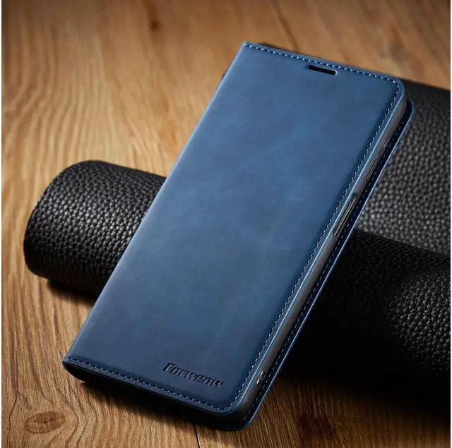 Alt view image 6 of 7 - BONAEVER For Samsung Galaxy Galaxy A03S Case Premium PU Leather Cover TPU Bumper with Card Holder Stand andidden Magnetic Shockproof Flip Wallet Case
