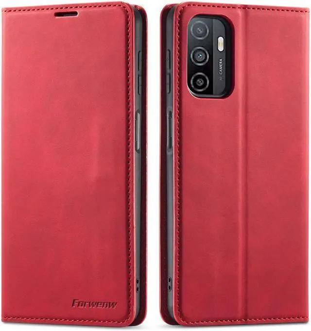 Main image of BONAEVER For Samsung Galaxy Galaxy A03S Case Premium PU Leather Cover TPU Bumper with Card Holder Stand andidden Magnetic Shockproof Flip Wallet Case
