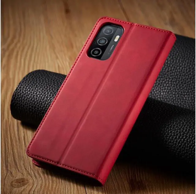 Alt view image 5 of 7 - BONAEVER For Samsung Galaxy Galaxy A03S Case Premium PU Leather Cover TPU Bumper with Card Holder Stand andidden Magnetic Shockproof Flip Wallet Case