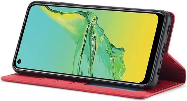 Alt view image 2 of 7 - BONAEVER For Samsung Galaxy Galaxy A03S Case Premium PU Leather Cover TPU Bumper with Card Holder Stand andidden Magnetic Shockproof Flip Wallet Case