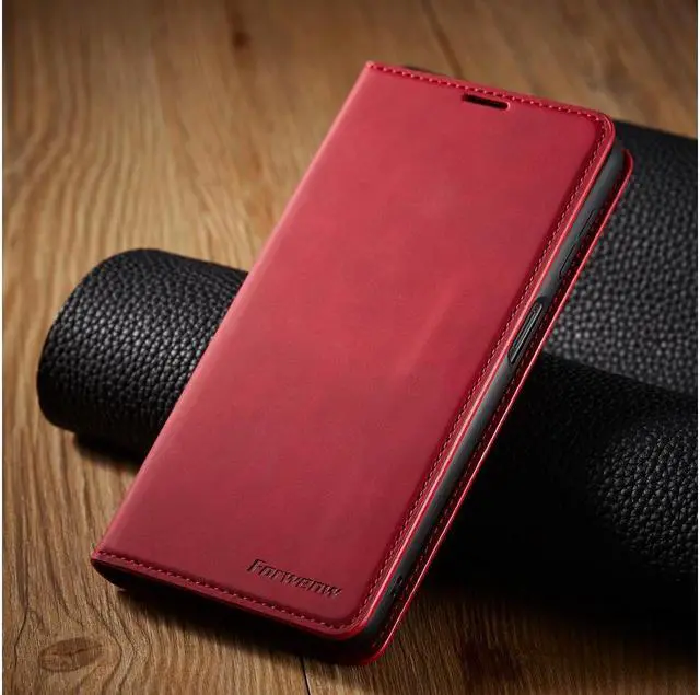 Alt view image 6 of 7 - BONAEVER For Samsung Galaxy Galaxy A03S Case Premium PU Leather Cover TPU Bumper with Card Holder Stand andidden Magnetic Shockproof Flip Wallet Case