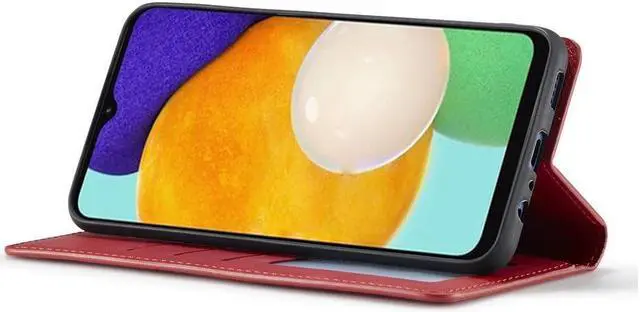 Alt view image 3 of 5 - BONAEVER For Samsung Galaxy A13 5G Case Premium PU Leather Cover TPU Bumper with Card Holder Stand andidden Magnetic Shockproof Flip Wallet Case (Not Fit for Galaxy A13 4G)