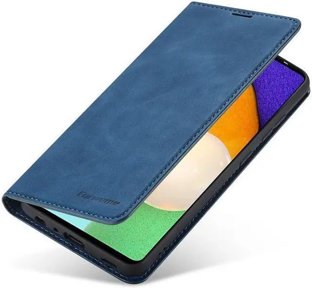 Alt view image 3 of 6 - BONAEVER For Samsung Galaxy A53 5G Case Premium PU Leather Cover TPU Bumper with Card Holder Stand andidden Magnetic Shockproof Flip Wallet Case